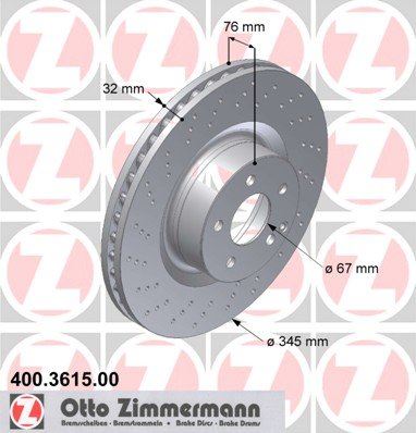 Zimmermann 400361500 (Pack of 2)