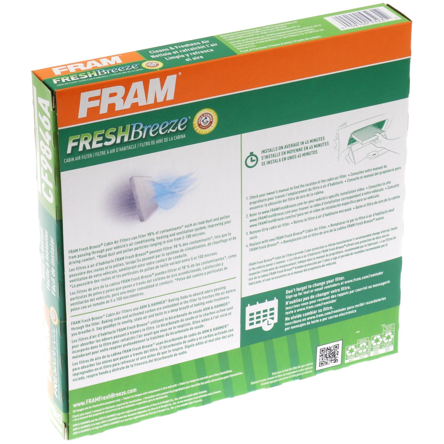 Fram CF9846A Cabin Air Filter