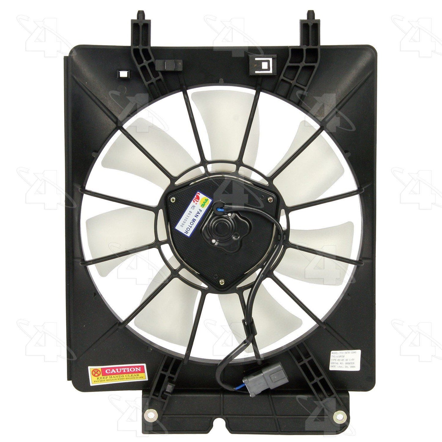 Conjunto de ventilador de condensador de aire acondicionado Four Seasons 75390