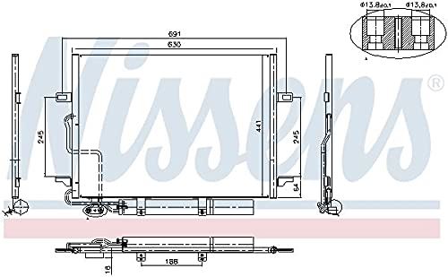 Nissens North America 94614 A/C Condenser