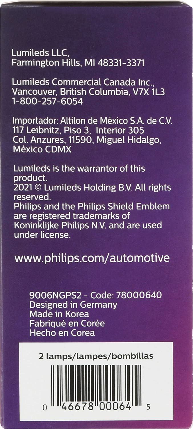 Philips 9006NGPS2 Headlight Bulb