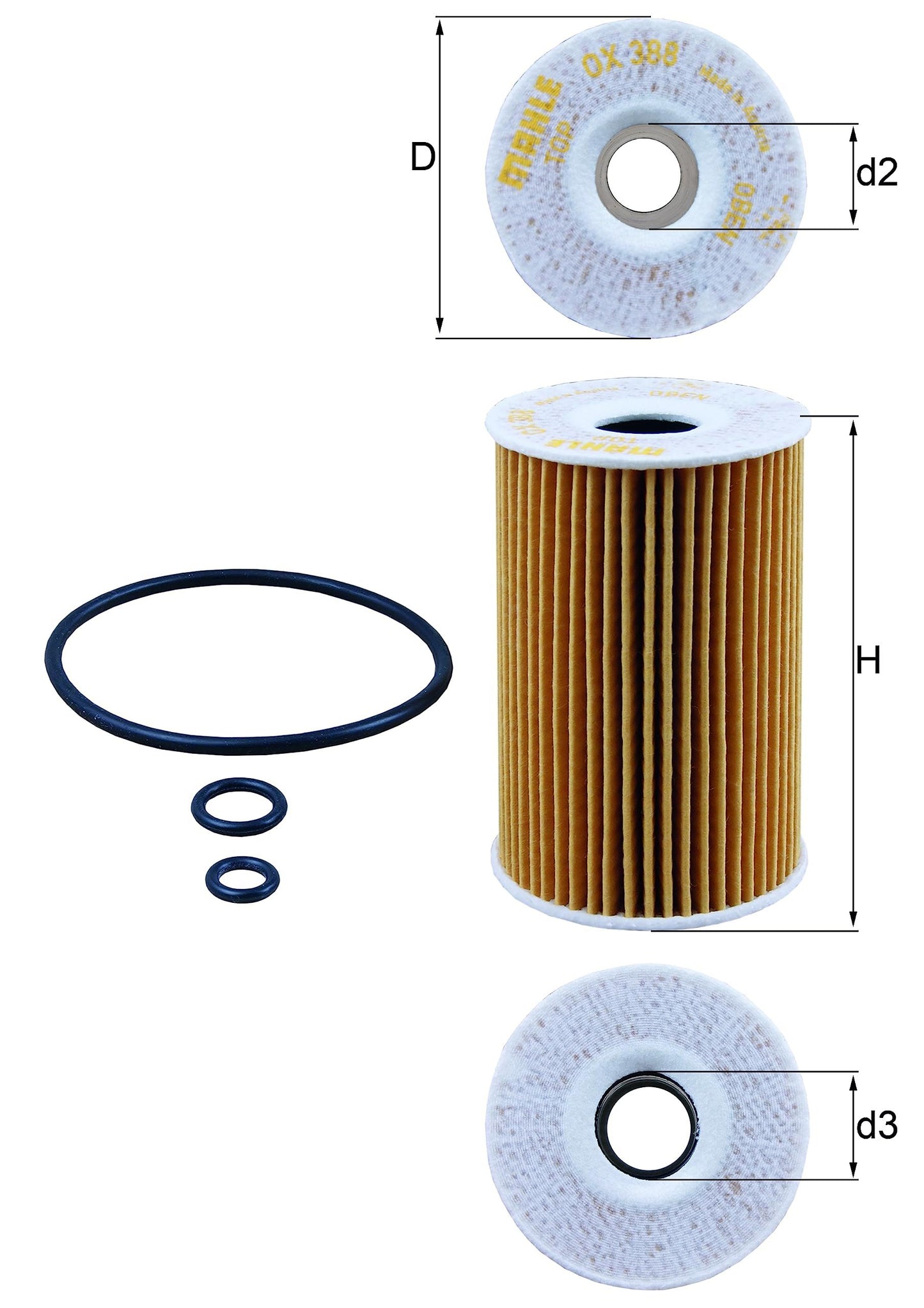 Mahle OX 388D Engine Oil Filter