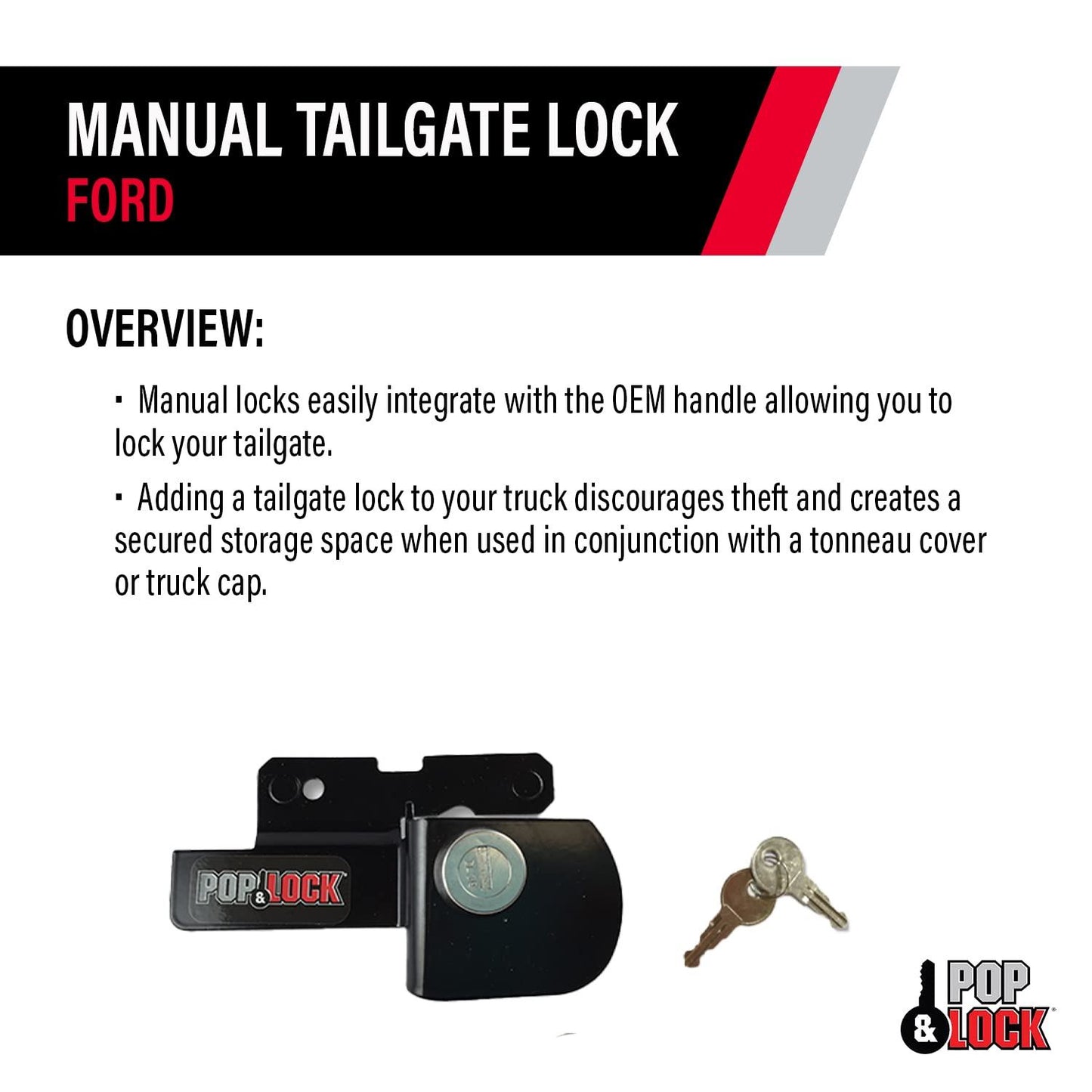 POP &amp; LOCK PL2500 Serrure de hayon