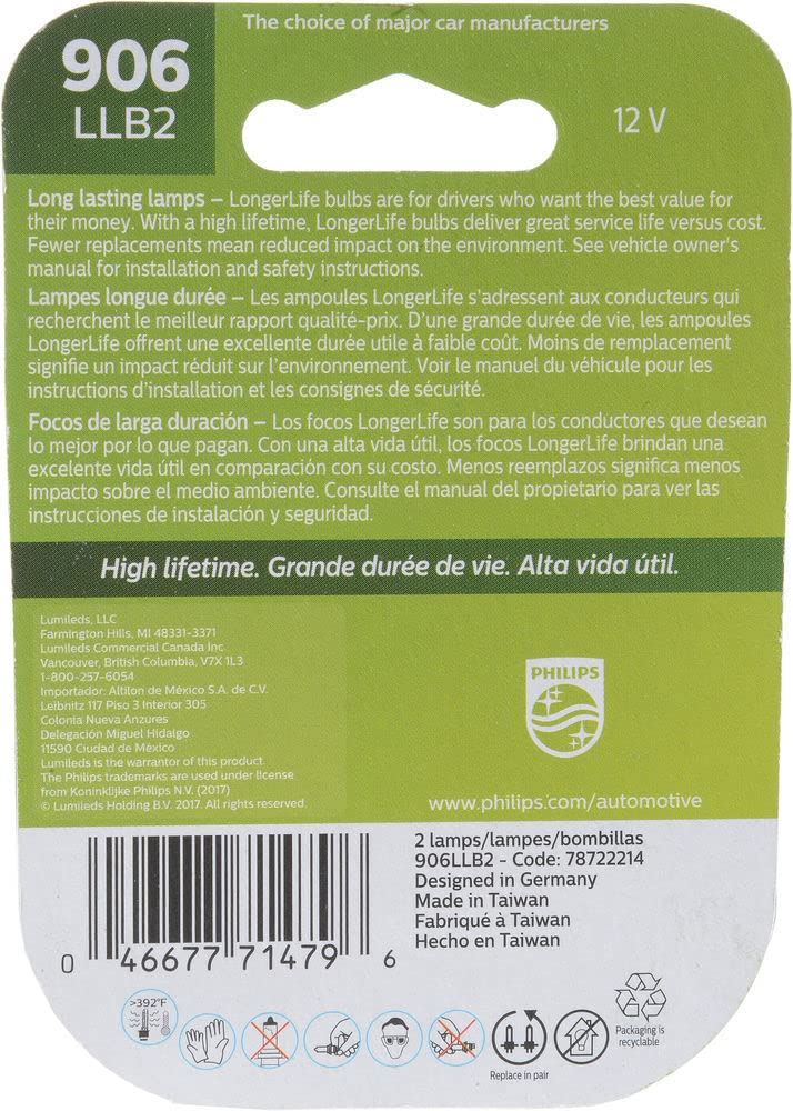 Philips 906LLB2 Courtesy Light Bulb