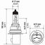 Bombilla para faros delanteros Hella 9007