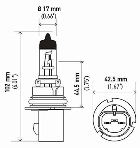 Bombilla para faros delanteros Hella 9007