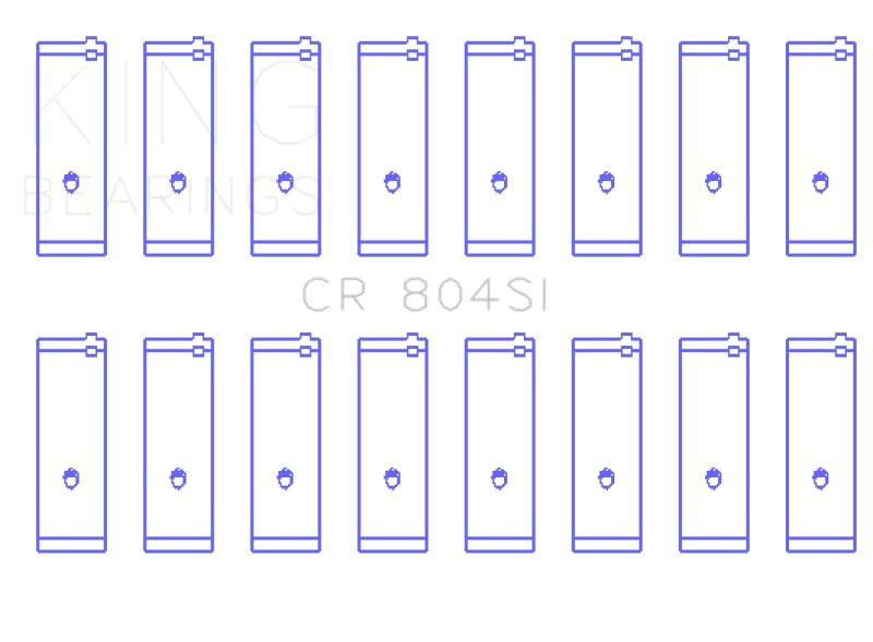 KING BEARING CR 804SI 020 Engine Connecting Rod Bearing Set