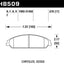 HAWK PERFORMANCE HB509F.678 Disc Brake Pad Set