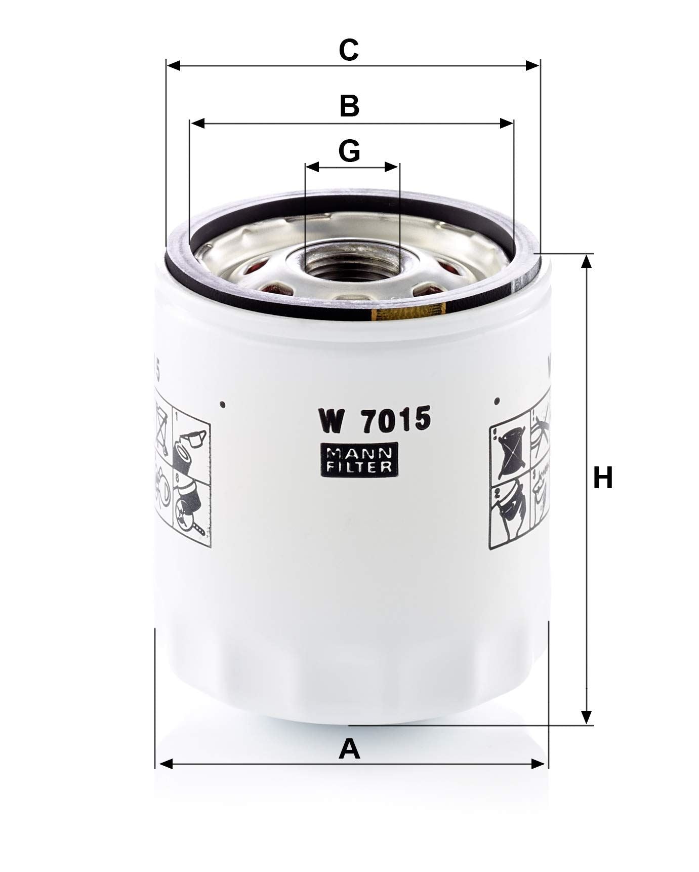 MANN-FILTER W 7015 Engine Oil Filter