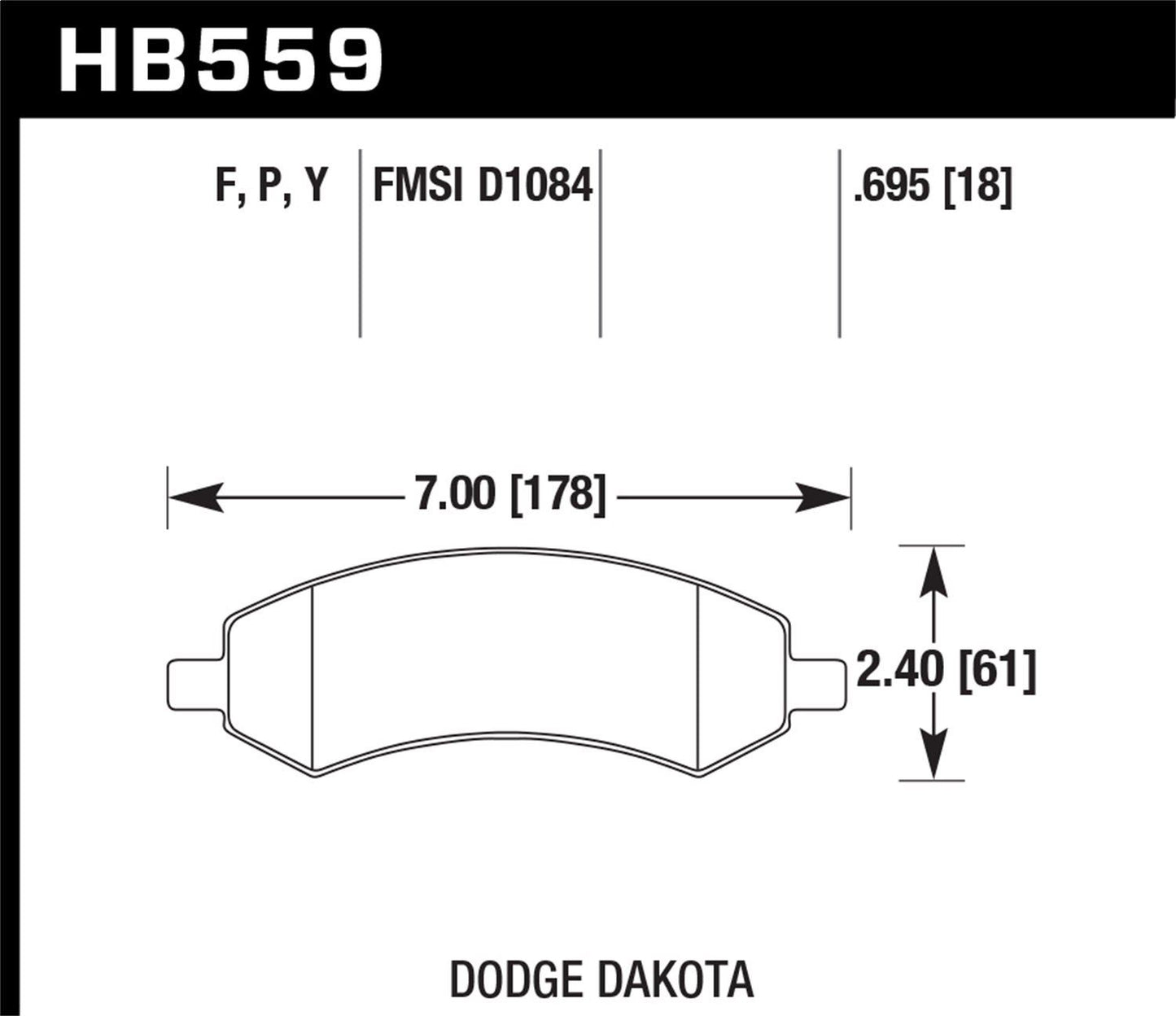 HAWK HB559Y695
