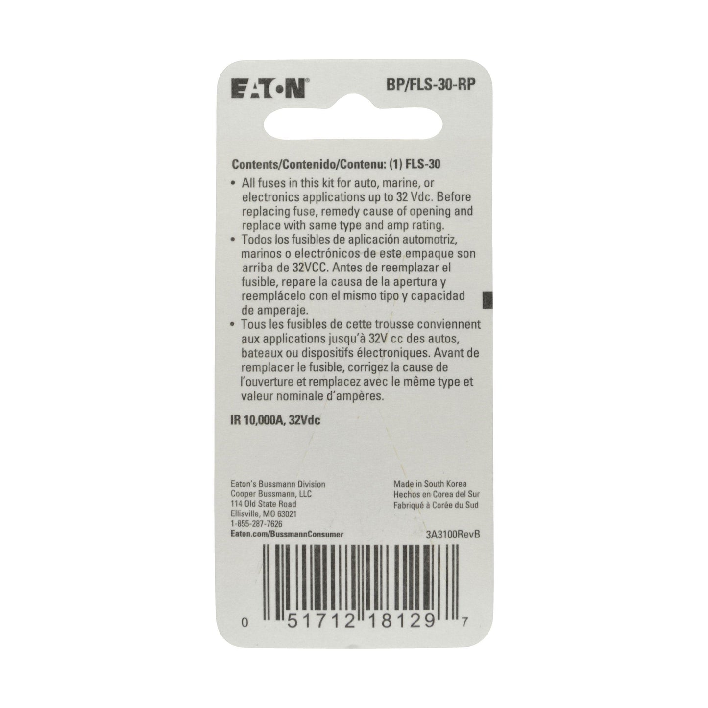BUSSMANN BPFLS30RP