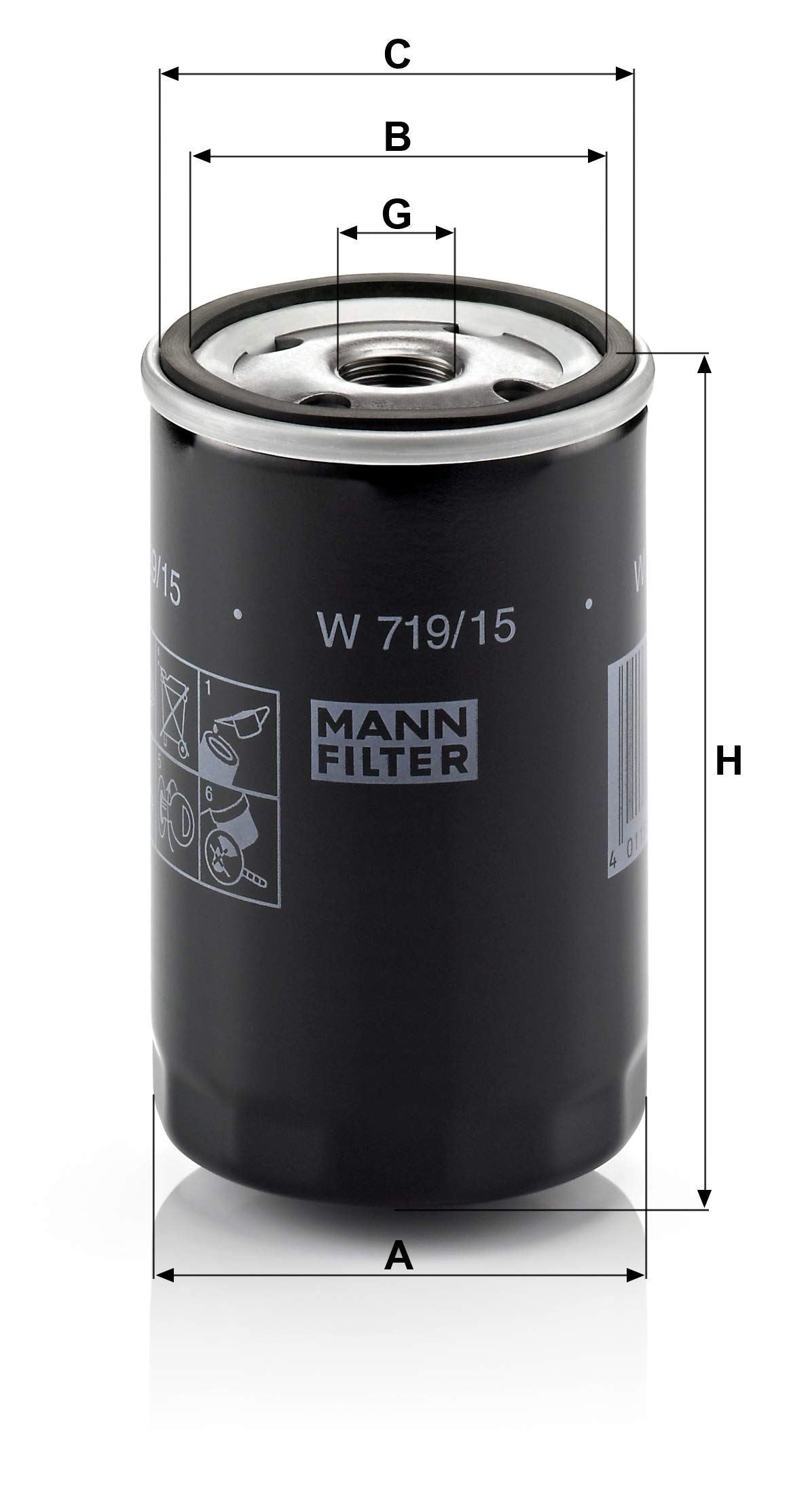 MANN-FILTER W 719/15 Engine Oil Filter