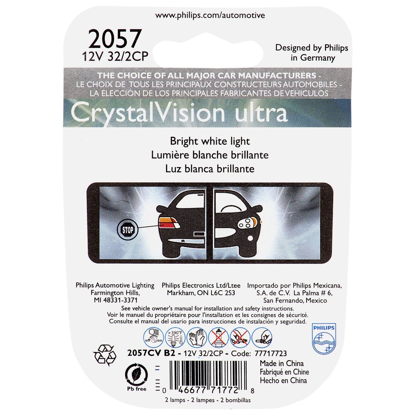 Philips 2057CVB2 Turn Signal Light Bulb