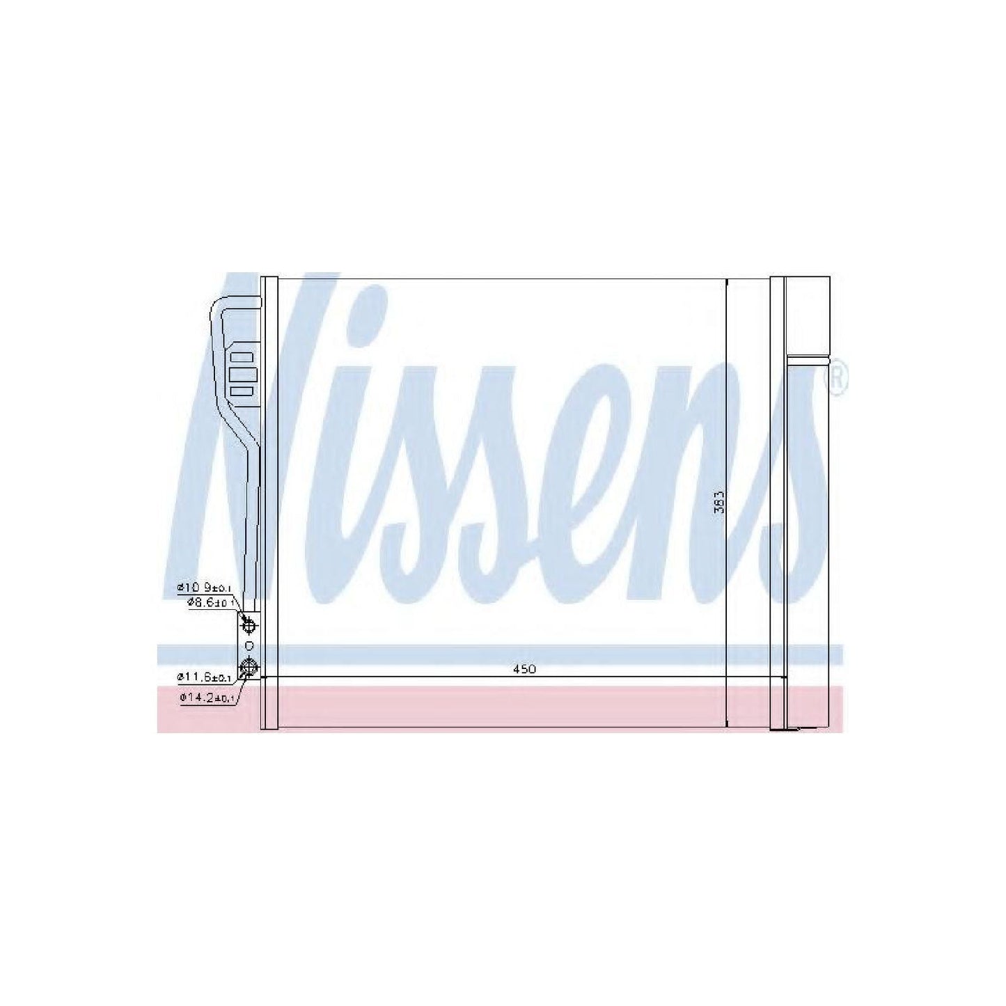 Nissens North America 940185 A/C Condenser and Receiver Drier Assembly