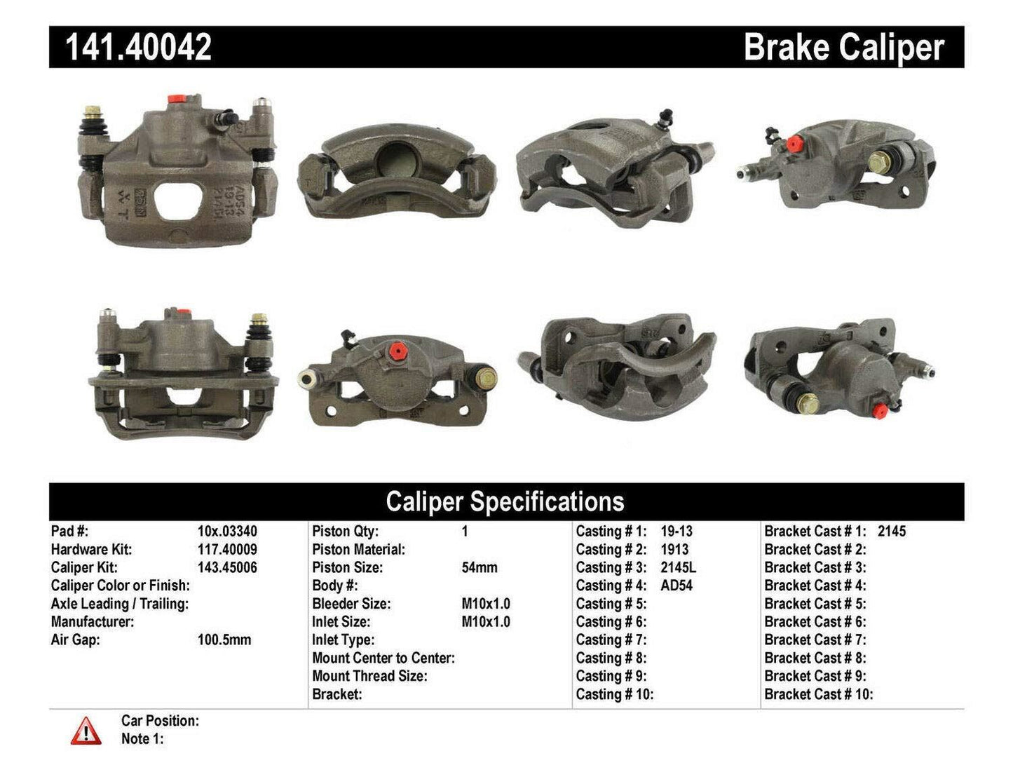 Centric Parts 14140042