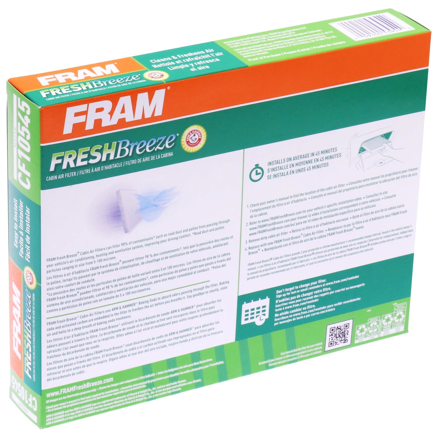 Fram CF10545 Cabin Air Filter