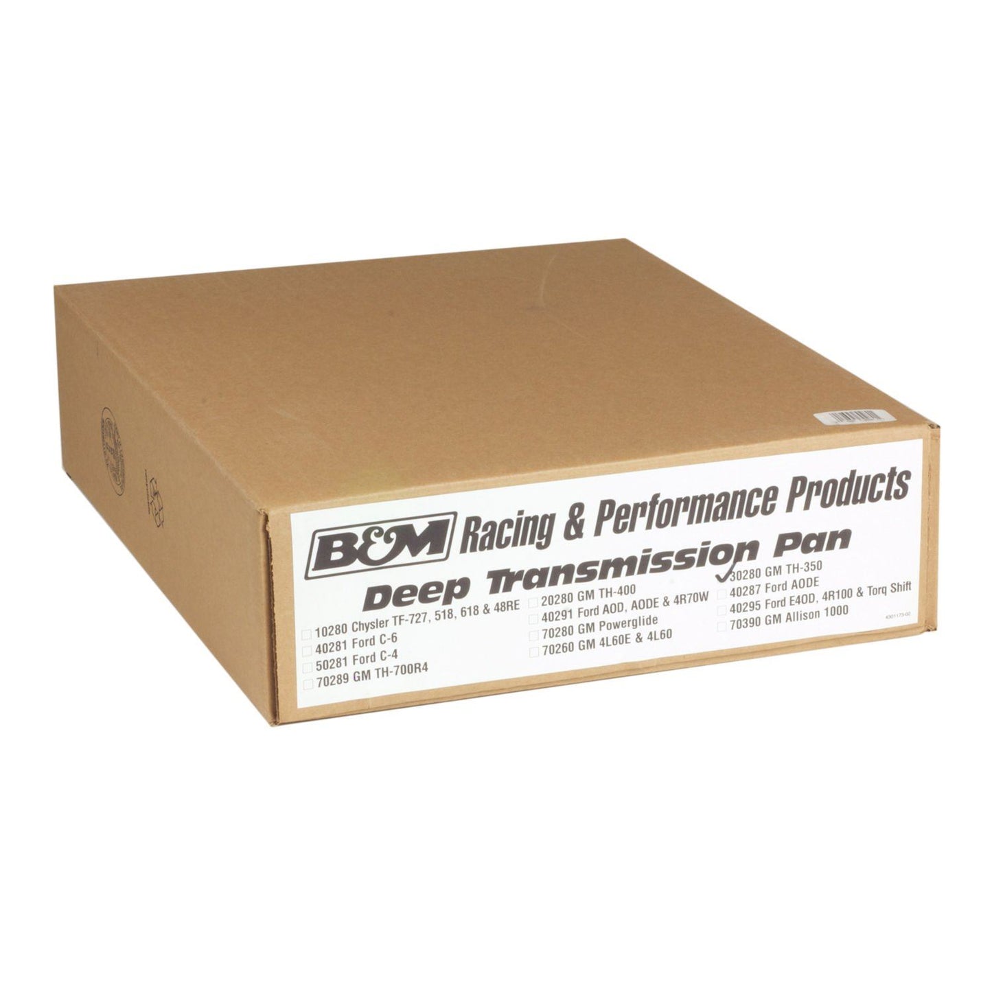 Carter d'huile de transmission B&amp;M 30280