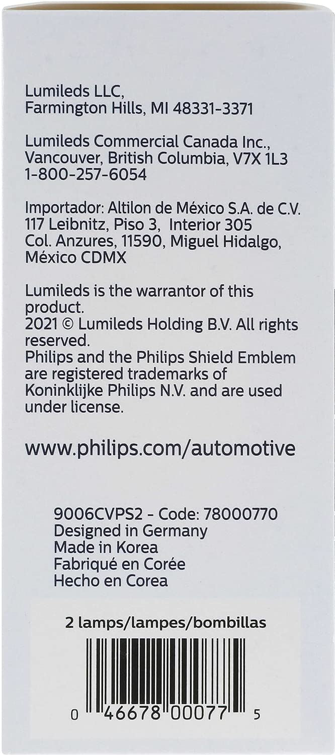 Philips 9006CVPS2 Headlight Bulb