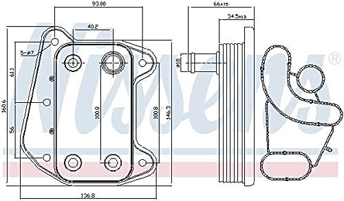 Enfriador de aceite de motor Nissens North America 90622