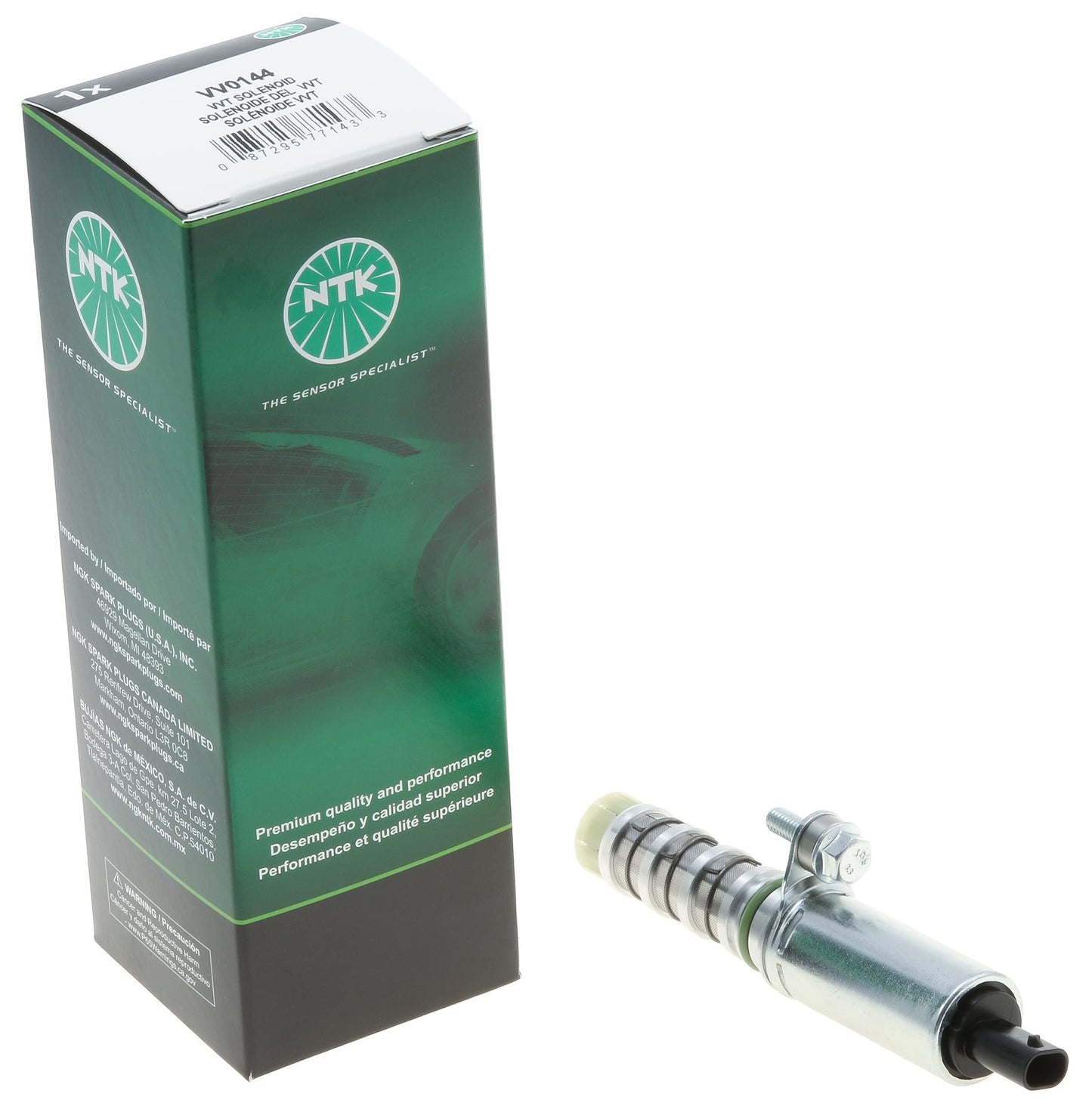 Solenoide de sincronización variable de válvulas (VVT) del motor NGK VV0144