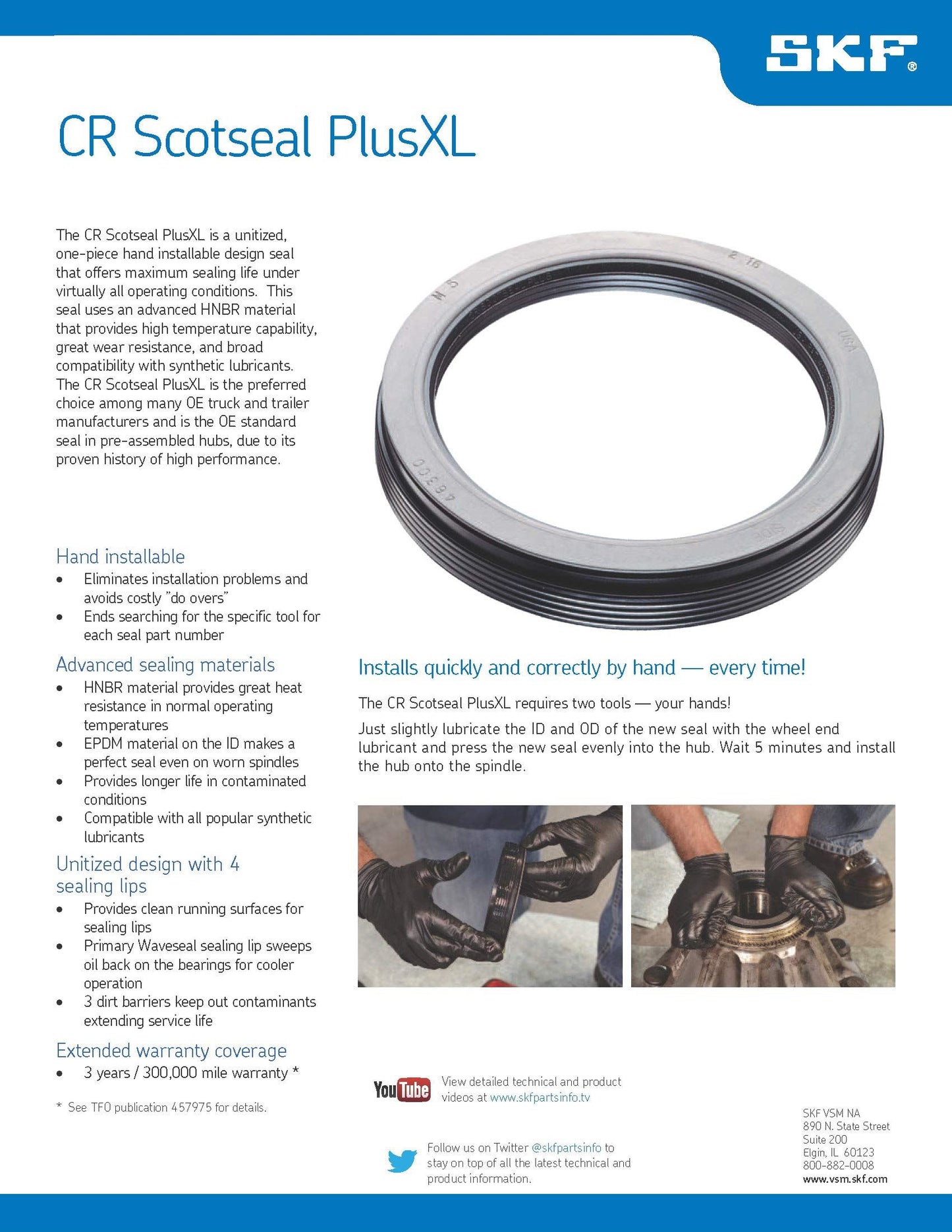 SKF 47691 Wheel Seal