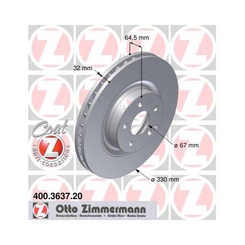 Zimmermann 400363720 (Pack of 2)