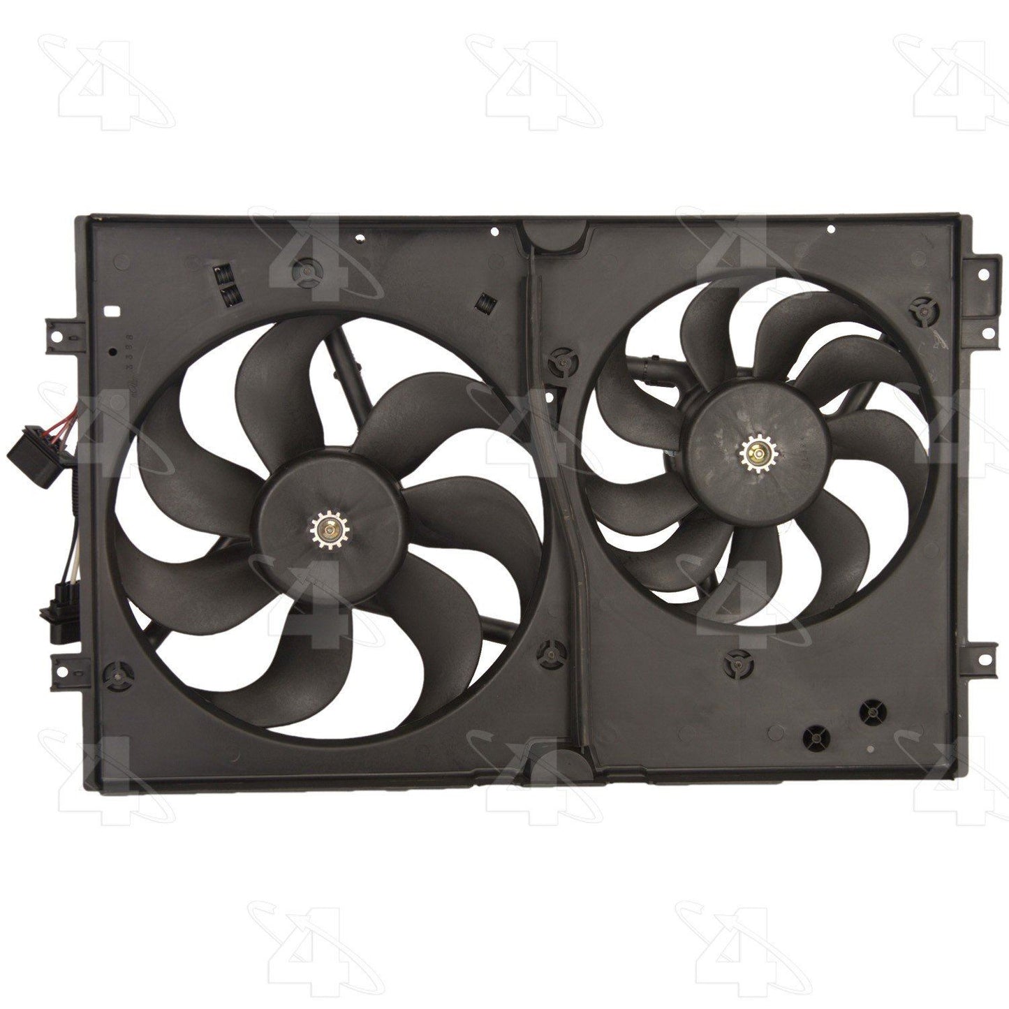 Conjunto de ventilador de condensador y radiador doble Four Seasons 75612