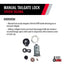 POP &amp; LOCK PL5400CONV Cerradura para puerta trasera