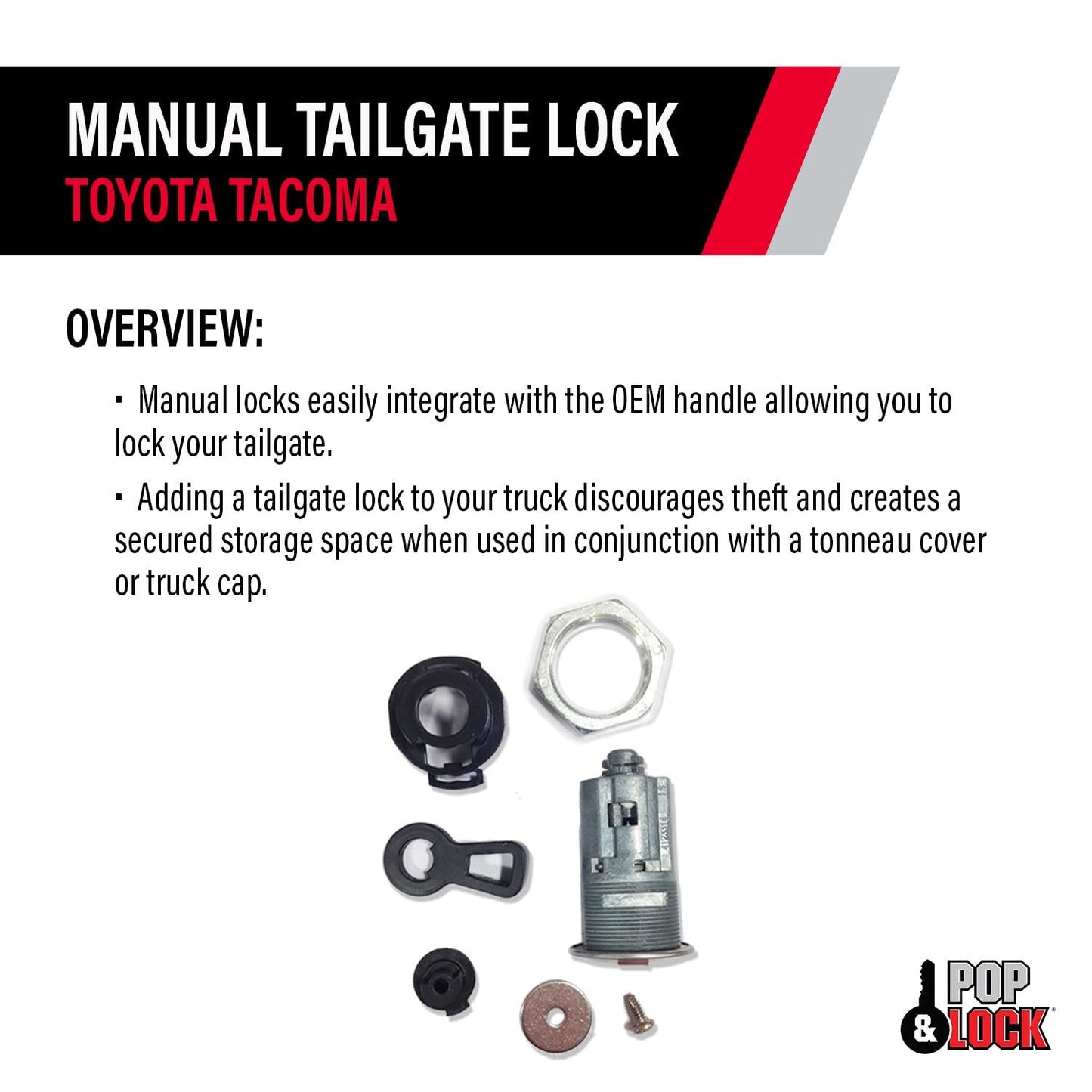 POP &amp; LOCK PL5400CONV Cerradura para puerta trasera