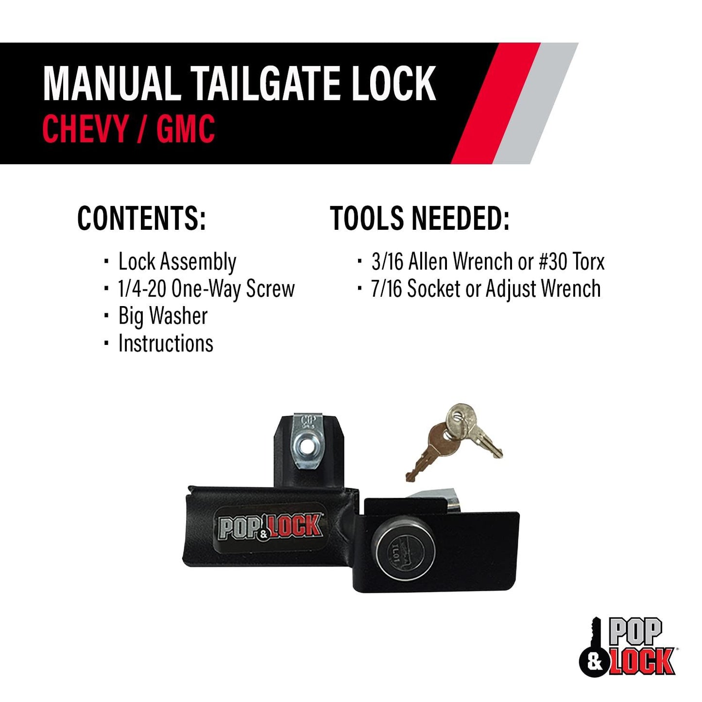 POP &amp; LOCK PL1050 Serrure de hayon
