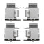 Beck/Arnley 084-1505 Kit de herrajes para frenos de disco