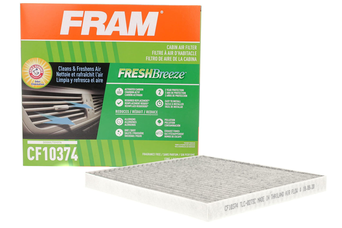 Filtre à air d'habitacle Fram CF10374