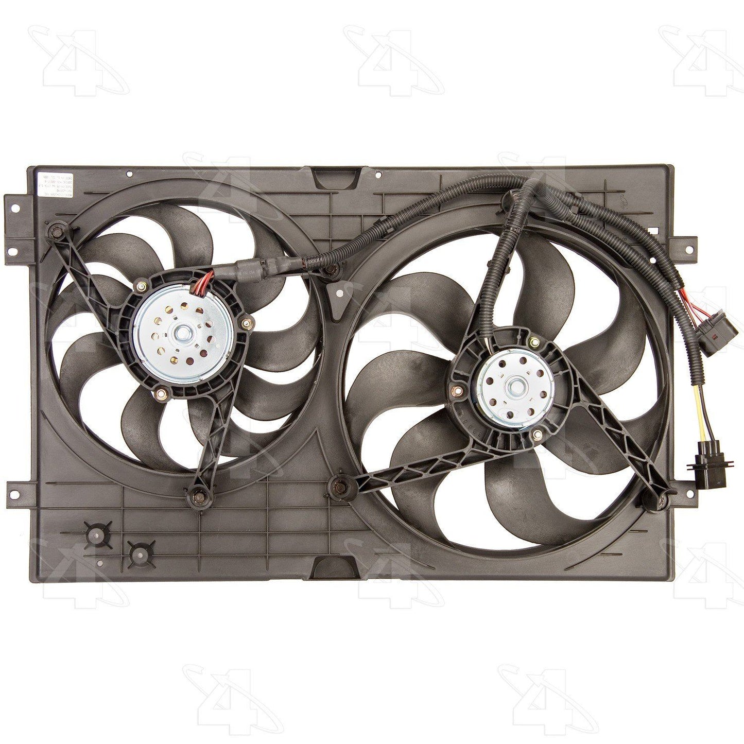 Conjunto de ventilador de condensador y radiador doble Four Seasons 75612