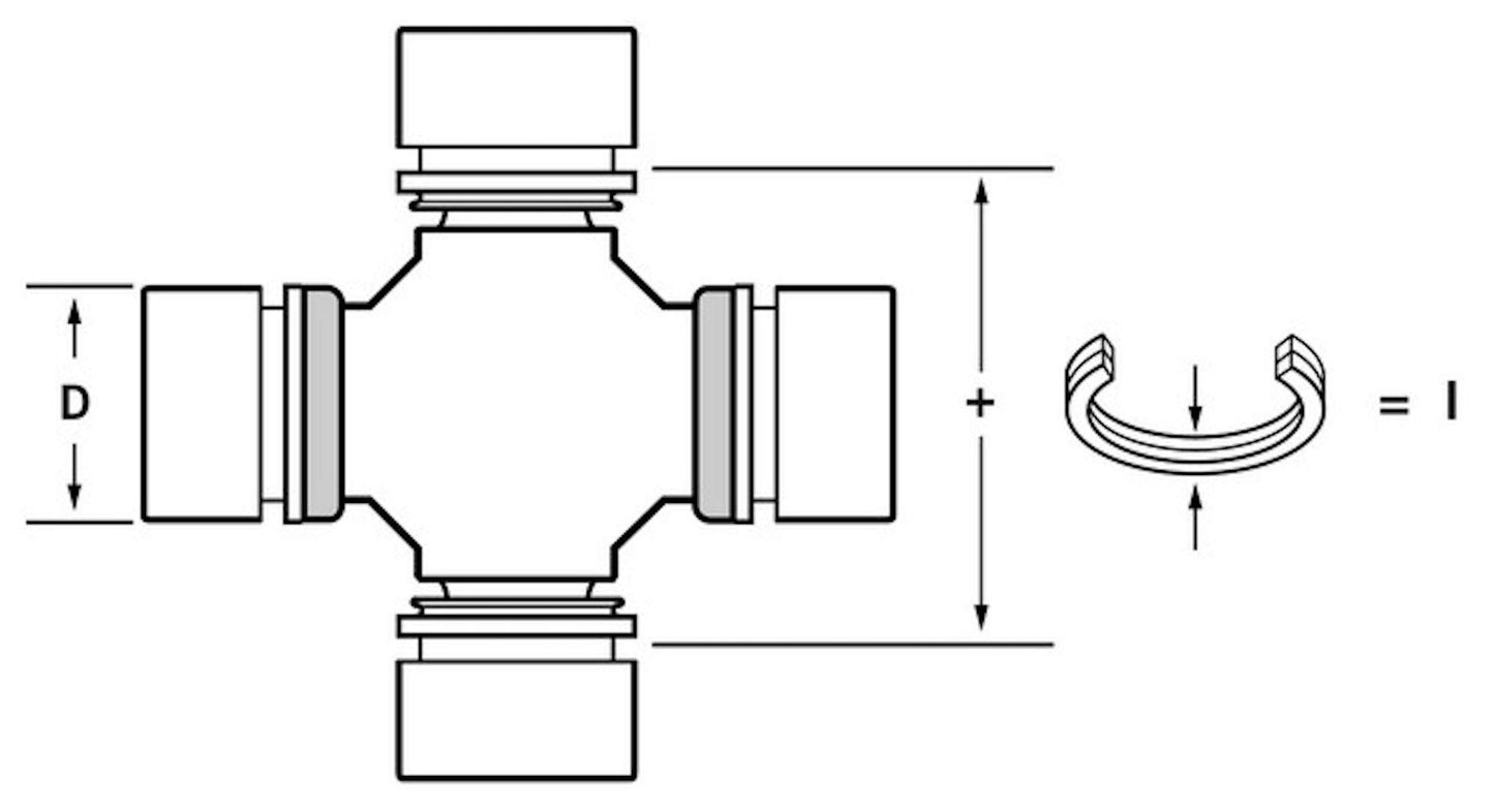 SKF UJ534-10 Universal Joint U-Bolt Kit