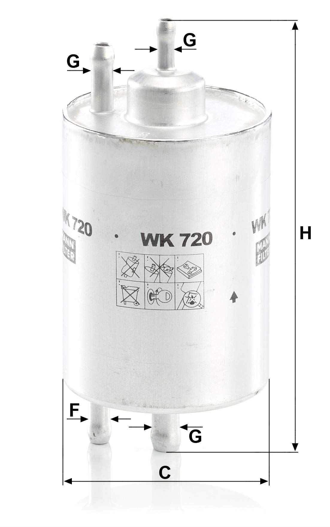 MANN-FILTER WK 720 Filtre à carburant