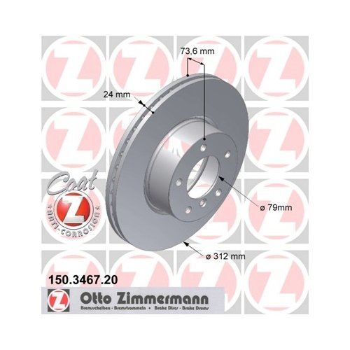 Zimmermann 150346720 (Pack of 2)