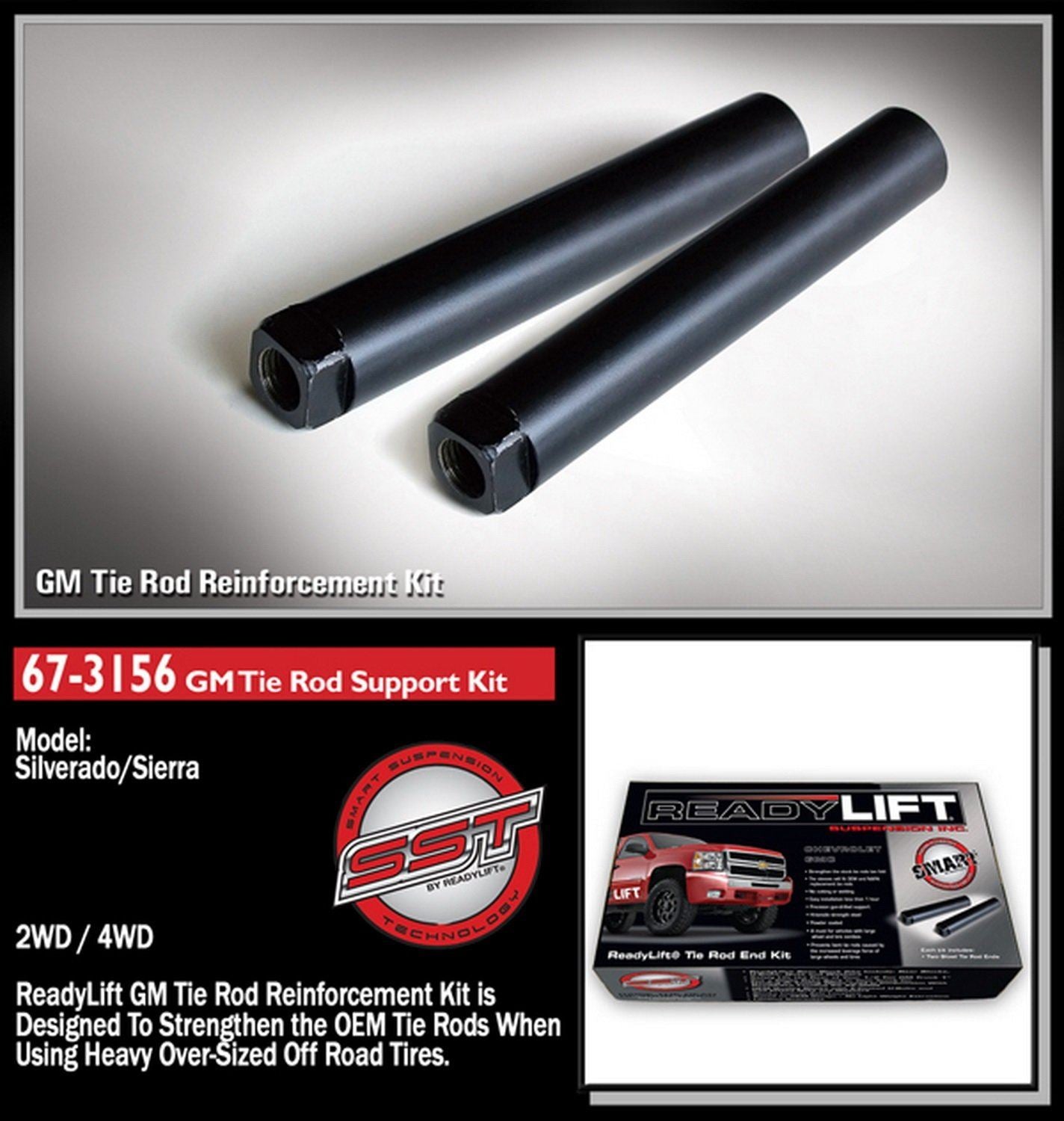 Ready Lift 67-3156 Manchon de renforcement de biellette de direction