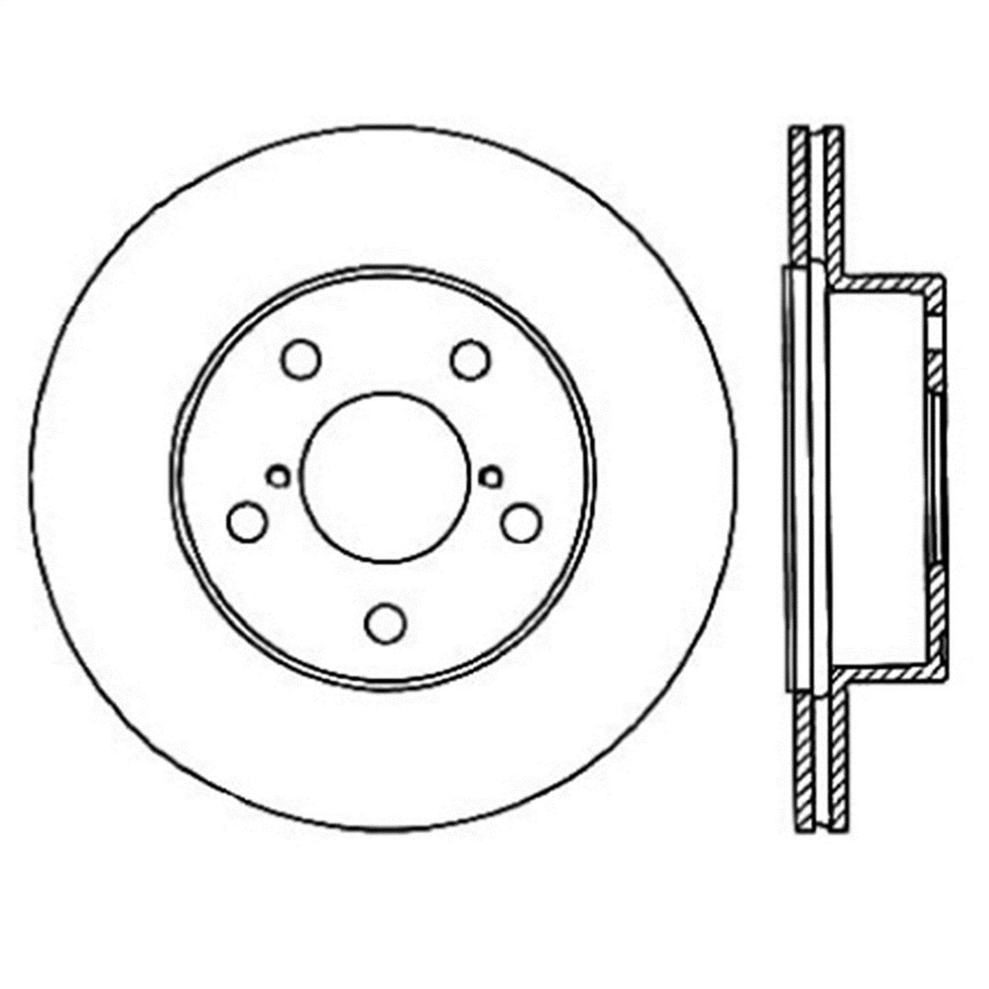Stoptech 126.47023SR Rotor de freno de disco