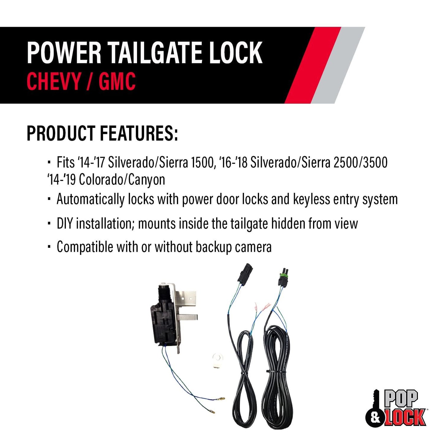 POP &amp; LOCK PL8140 Cerradura para portón trasero