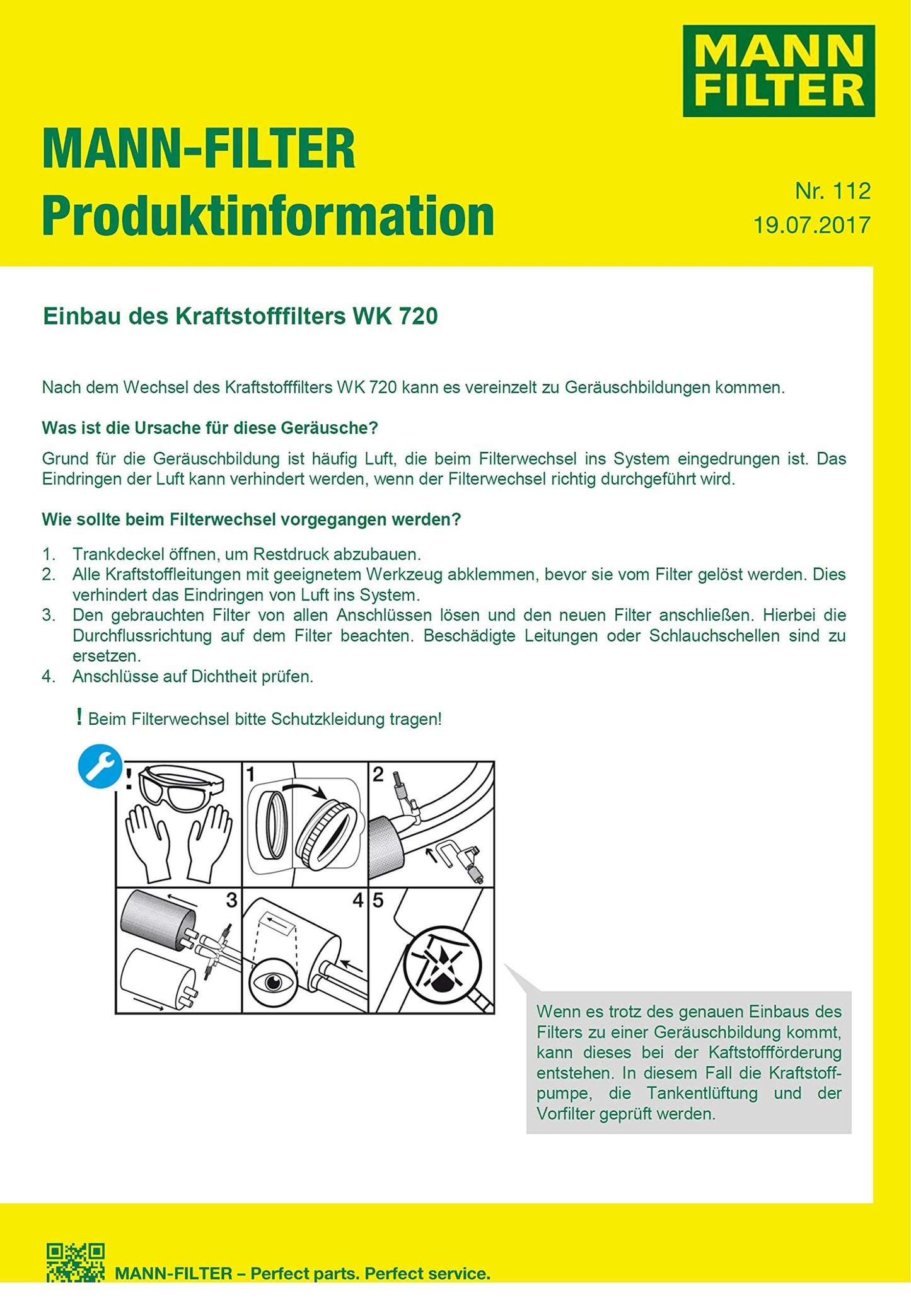 MANN-FILTER WK 720 Filtre à carburant