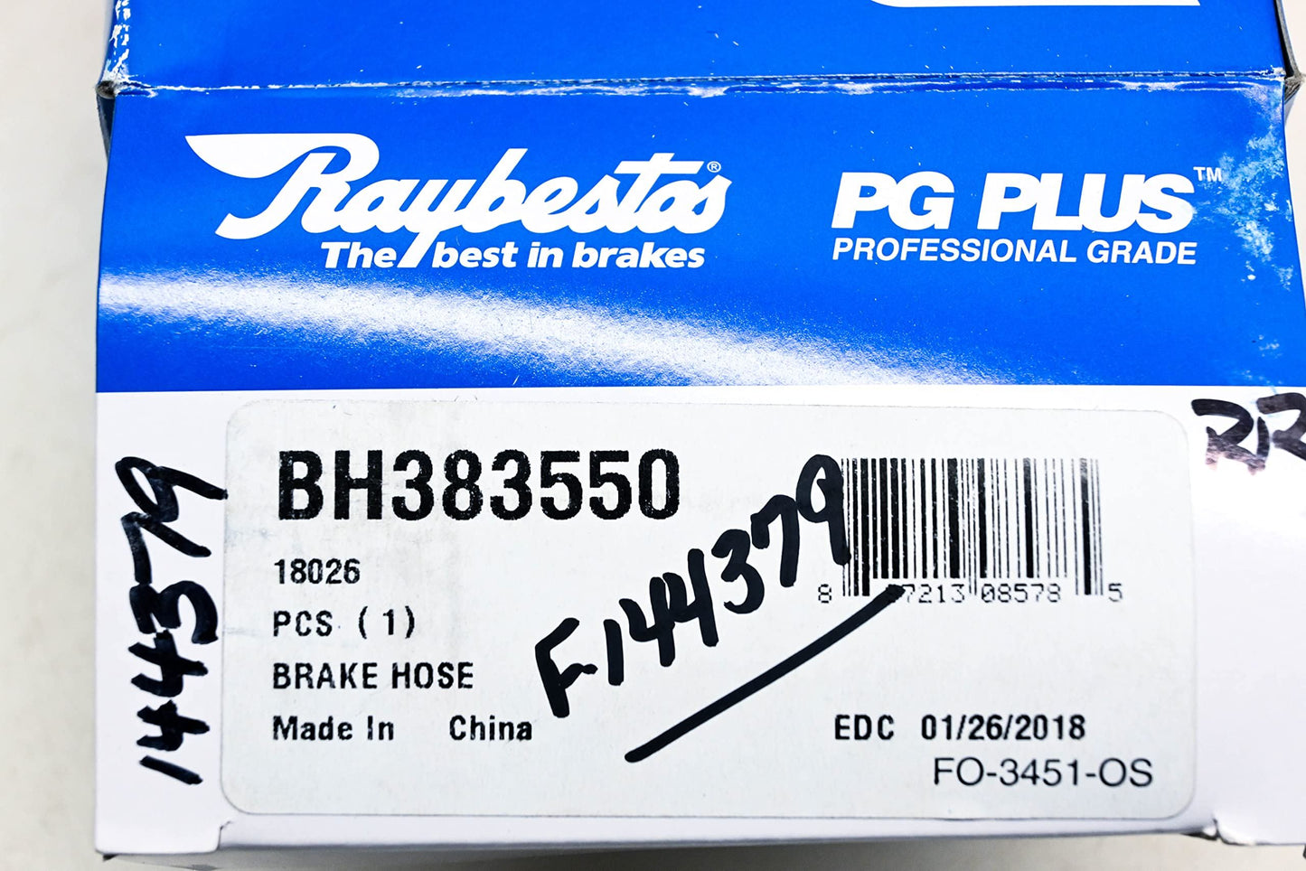 Manguera hidráulica de freno Raybestos BH383550
