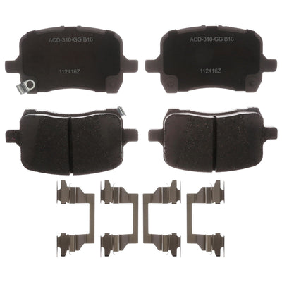 ACDelco Advantage 14D1160CHF1 Juego de pastillas de freno de disco