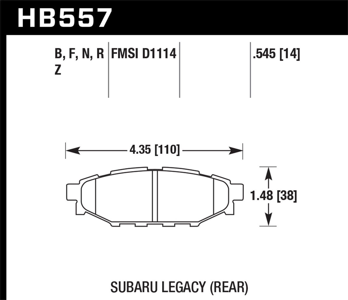 HAWK HB557B545