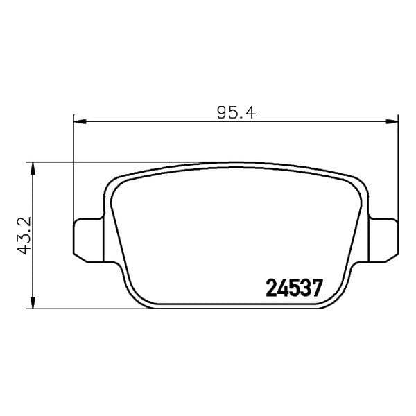Hella-PAGID 355025371 Disc Brake Pad Set