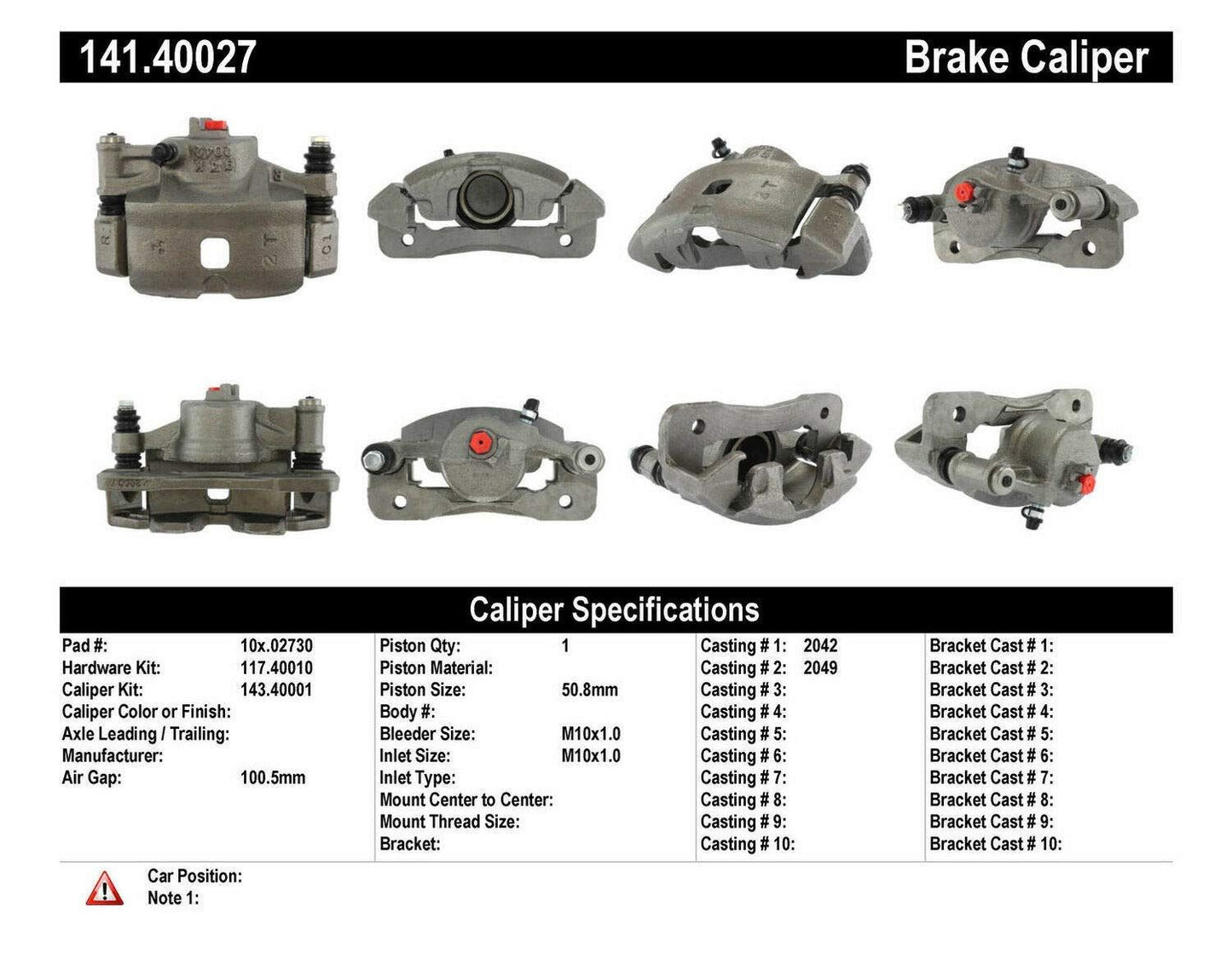 Centric Parts 14140027