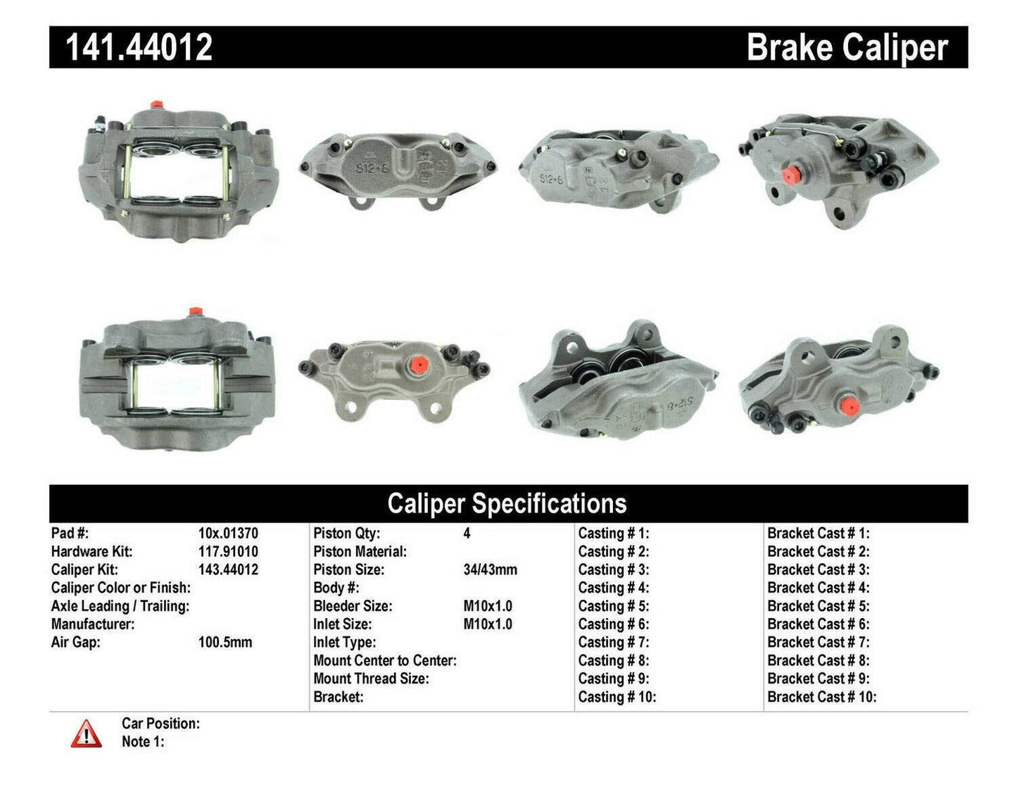 Centric Parts 14144012