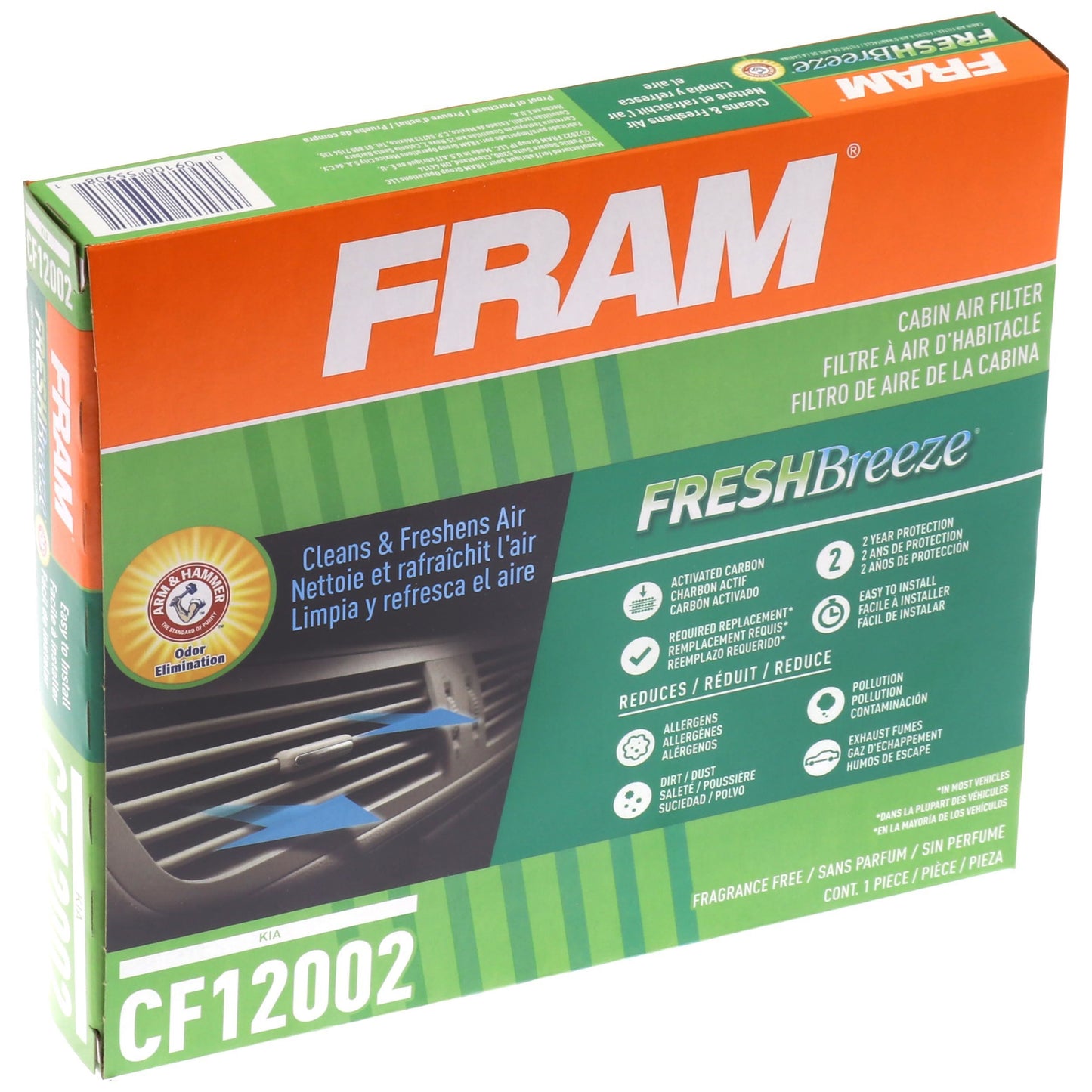 Filtre à air d'habitacle Fram CF12002