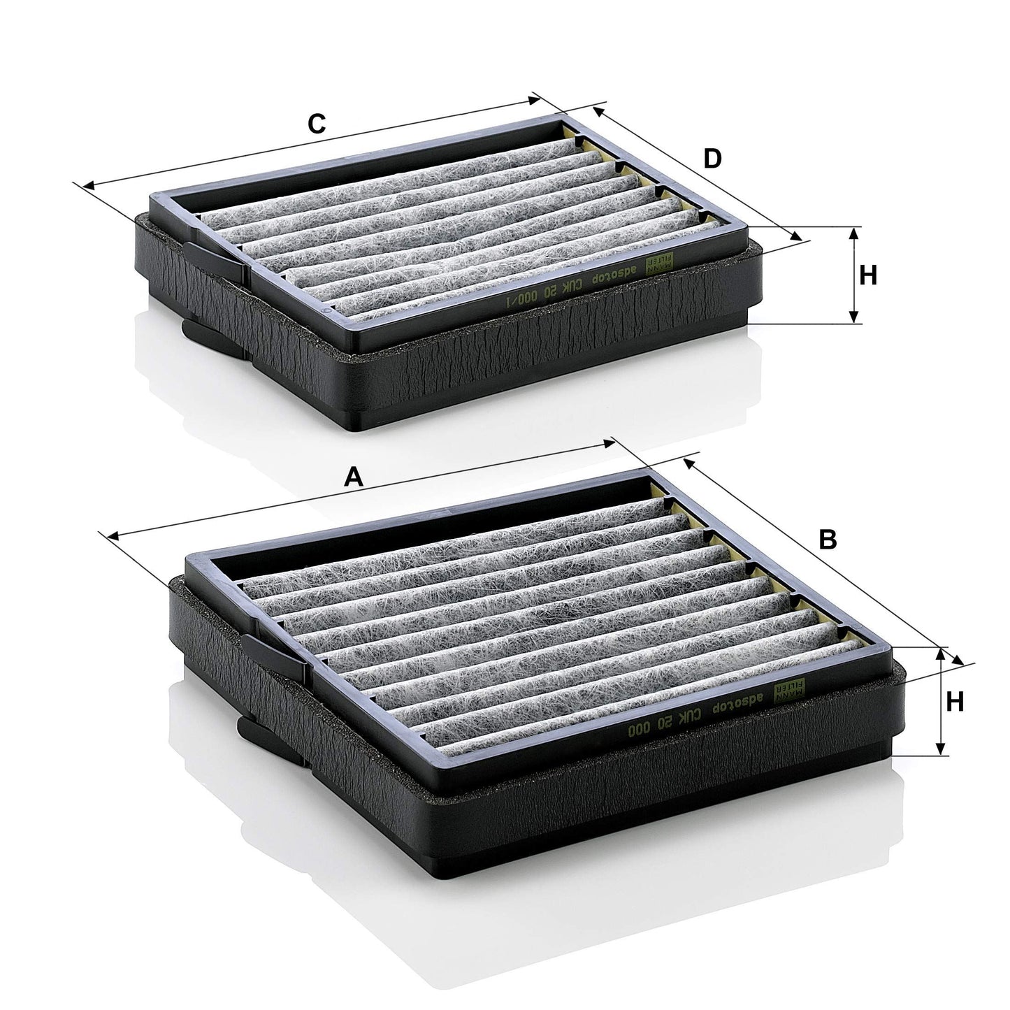 MANN-FILTER CUK 20 000-2 Cabin Air Filter