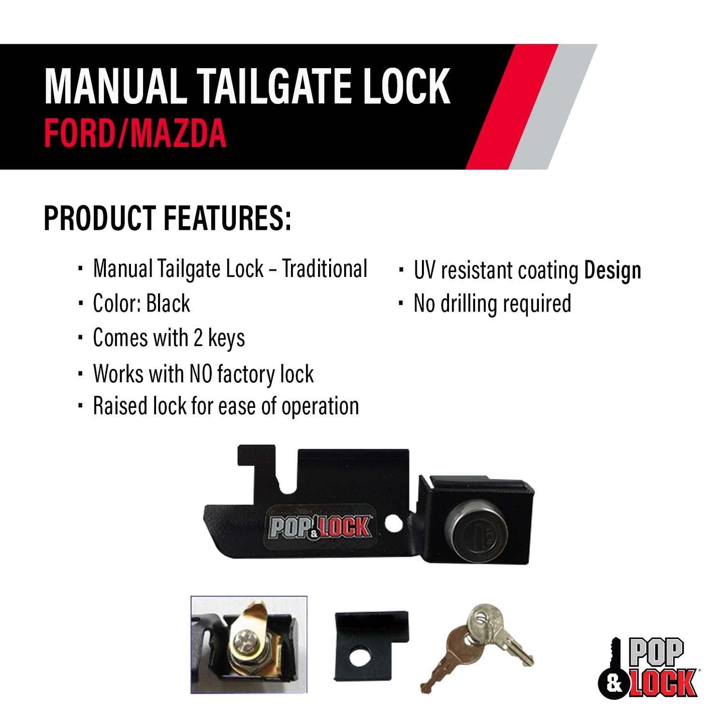 POP &amp; LOCK PL2310 Cerradura para portón trasero