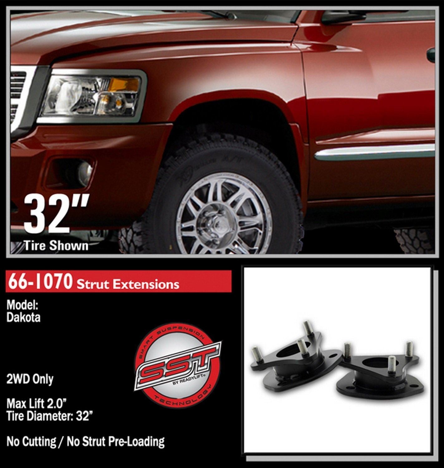 Ready Lift 66-1070 Kit de nivellement de suspension